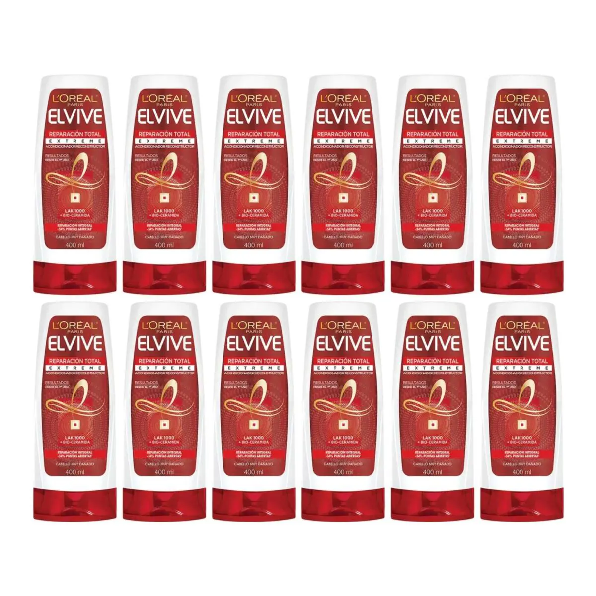 L`oréal Paris Elvive Reparación Total Extreme Acondicionador 13.5oz Pack of 12