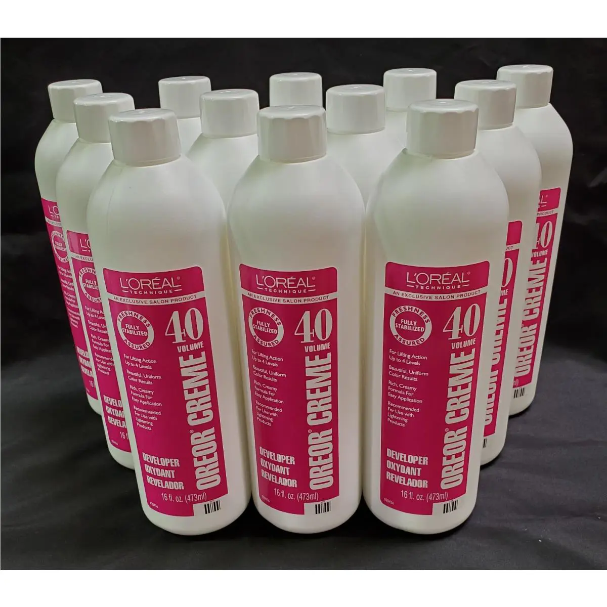 L`oreal Oreor Creme 40 Volume Developer 16 oz - Pack of 12