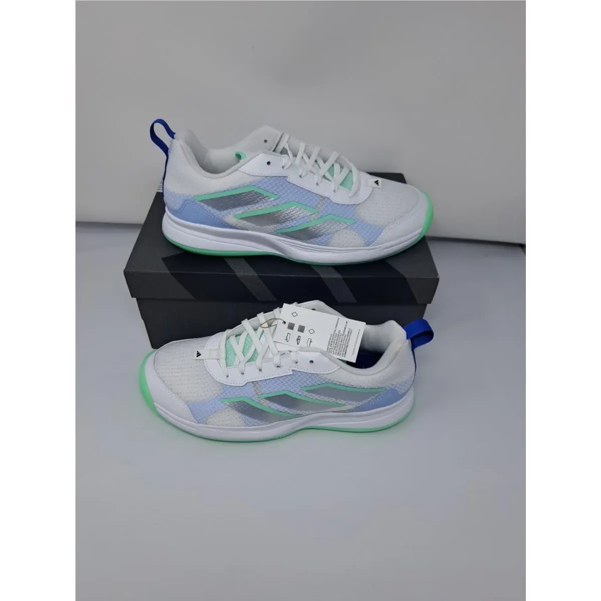 Adidas Avaflash Women Tennis Shoes Sneaker HP5272 White Green Size 8.5