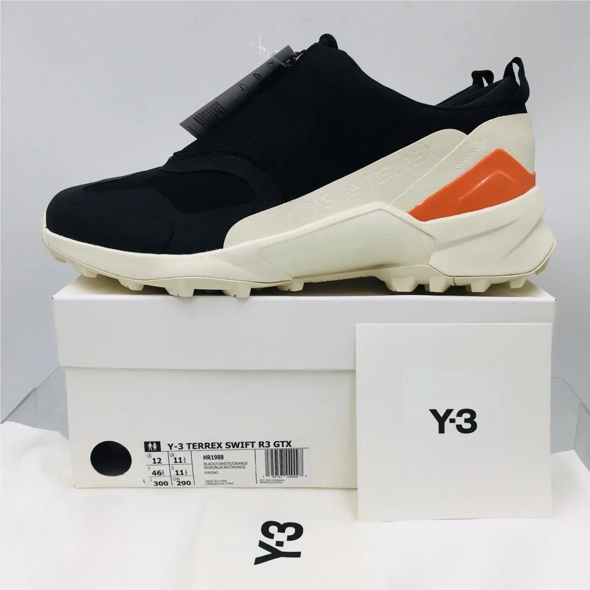 Adidas shoes - adidas Y-3 - HR1988 - Black/ White/ Cream/ Orange (UPC: 195747449097) 14