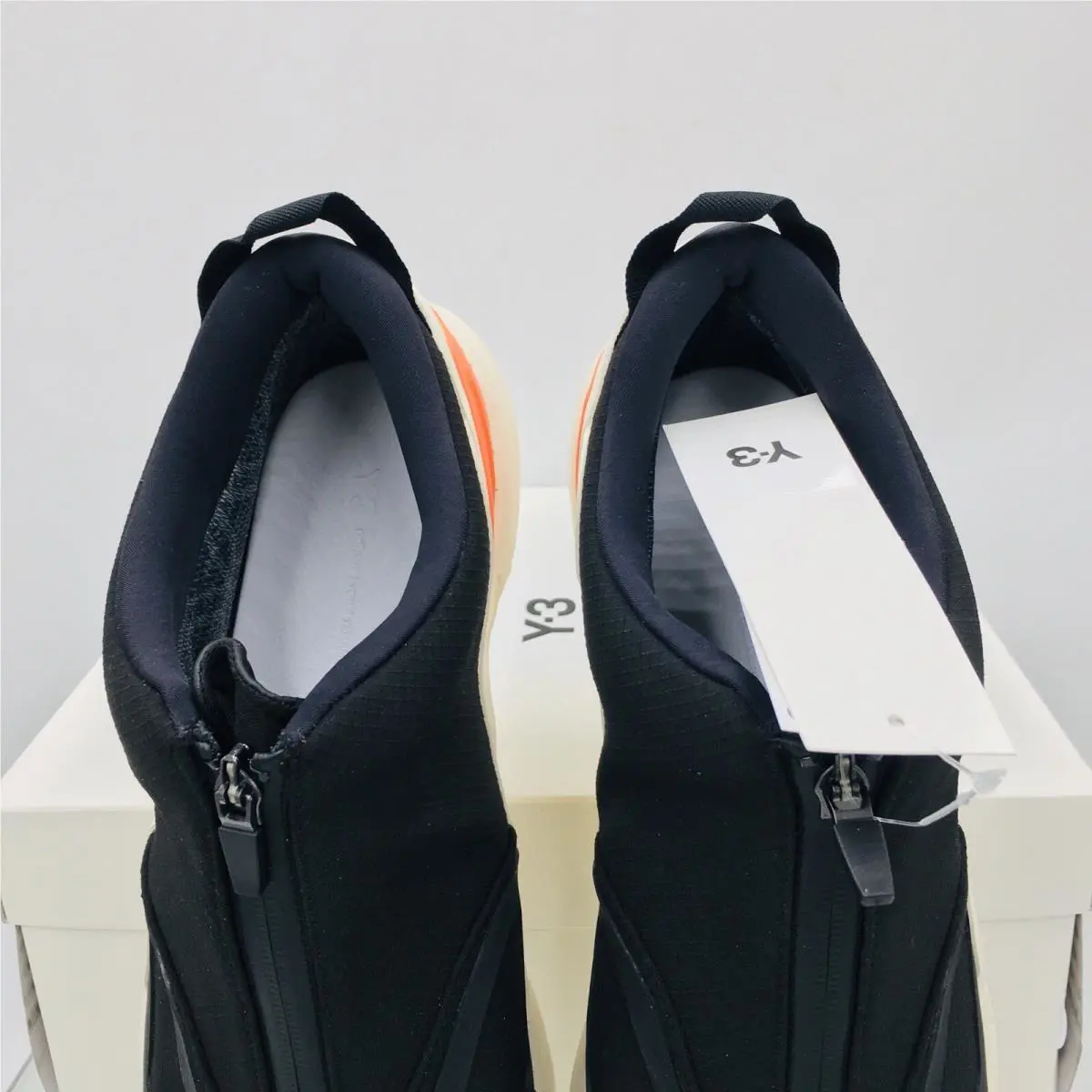 Adidas shoes - adidas Y-3 - HR1988 - Black/ White/ Cream/ Orange (UPC: 195747449097) 7