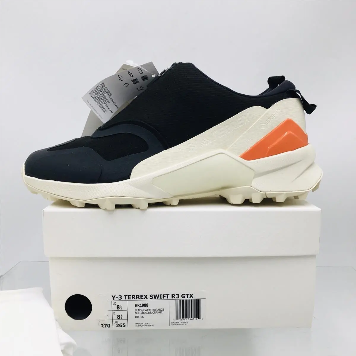 Adidas shoes - adidas Y-3 - HR1988 - Black/ White/ Cream/ Orange (UPC: 195747449110) 13