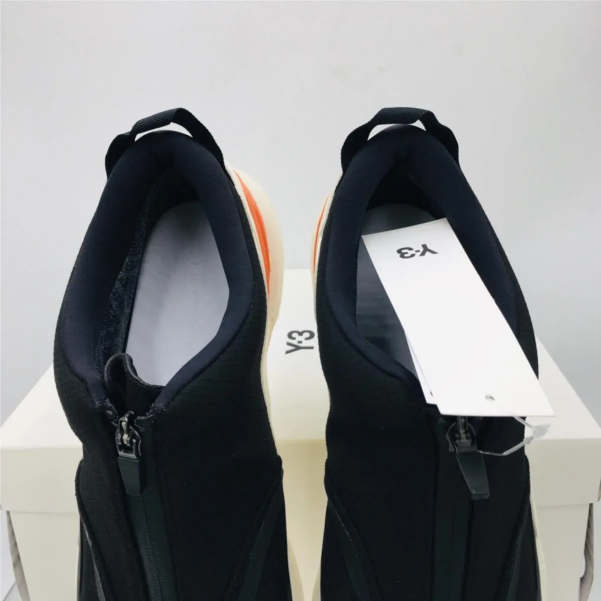 Adidas shoes - adidas Y-3 - HR1988 - Black/ White/ Cream/ Orange (UPC: 195747449110) 6