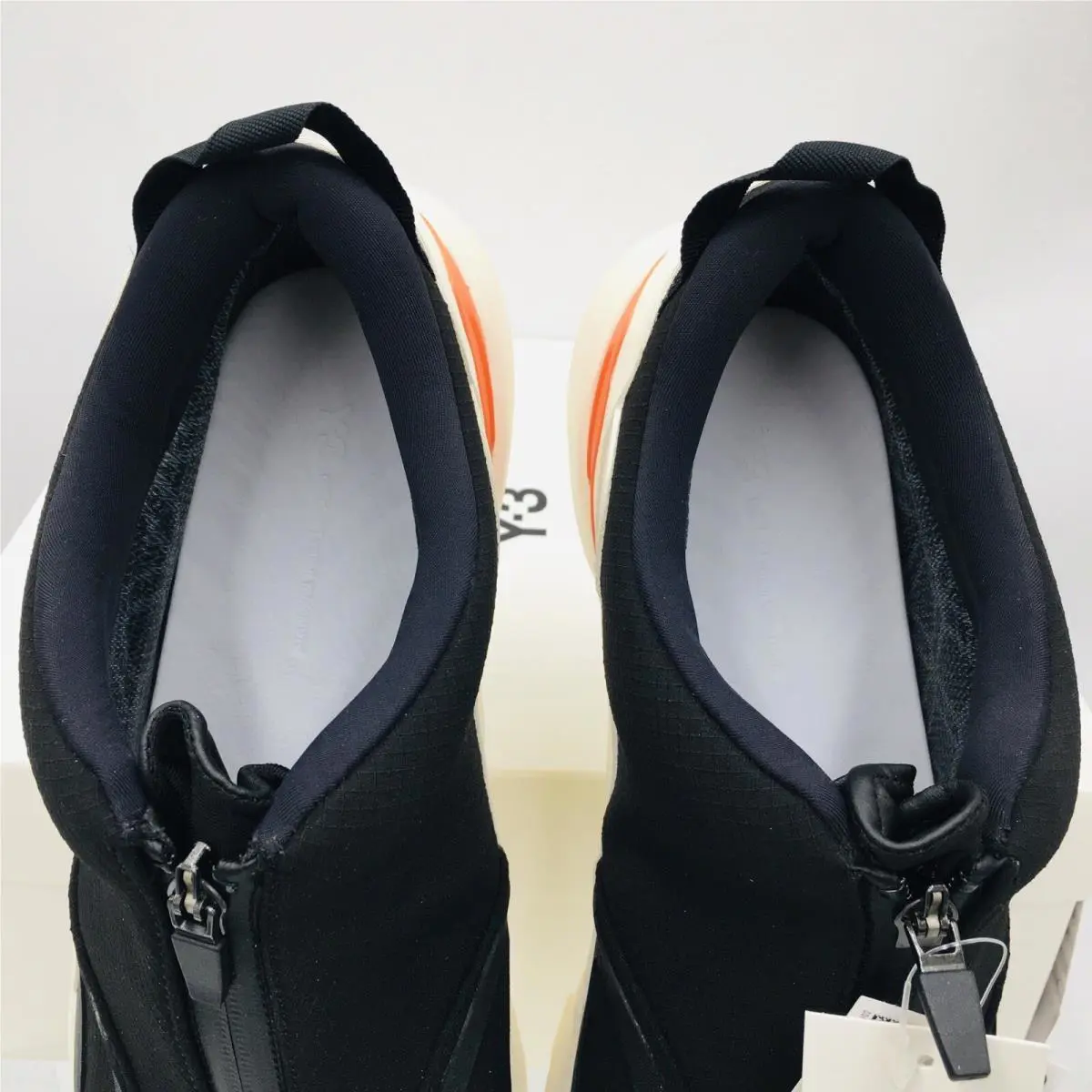 Adidas shoes - adidas Y-3 - HR1988 - Black/ White/ Cream/ Orange (UPC: 195747449097) 8