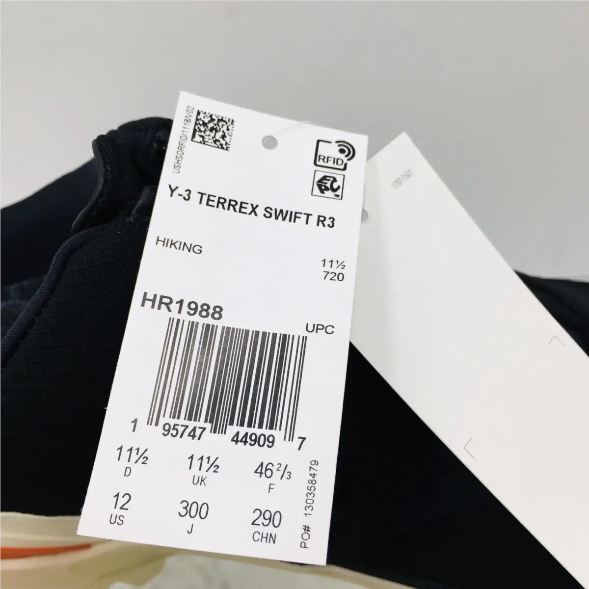 Adidas shoes - adidas Y-3 - HR1988 - Black/ White/ Cream/ Orange (UPC: 195747449097) 13