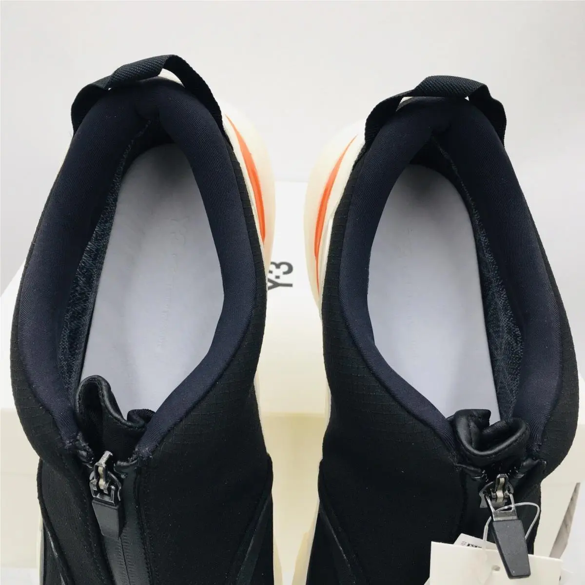 Adidas shoes - adidas Y-3 - HR1988 - Black/ White/ Cream/ Orange (UPC: 195747449110) 8
