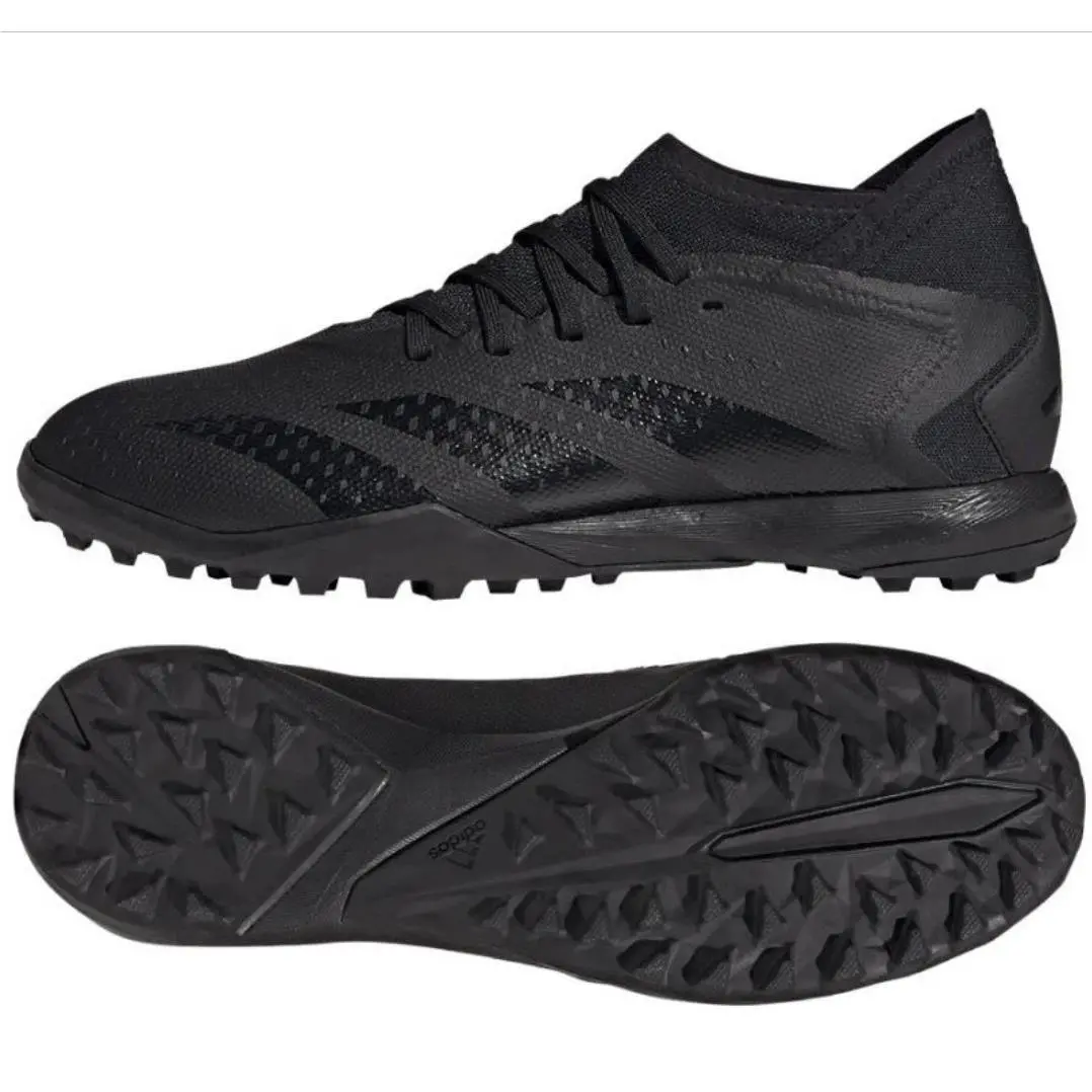 Adidas Predator Accuracy.3 TF Men GW4639 Football Shoes Black US 8 Soccer Turf
