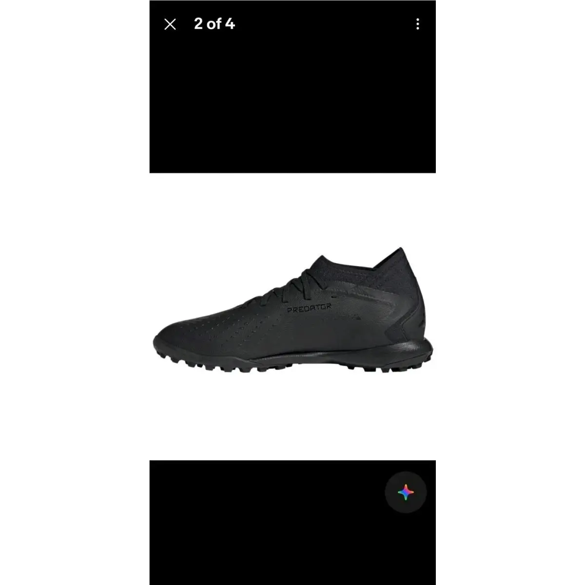 Adidas shoes - adidas Predator Accuracy.3 TF soccer shoes - GW4639 - Black, Dominant: black 4