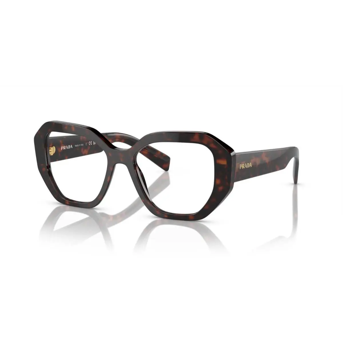 Prada PR A07V Havana 16N-1O1 Eyeglasses