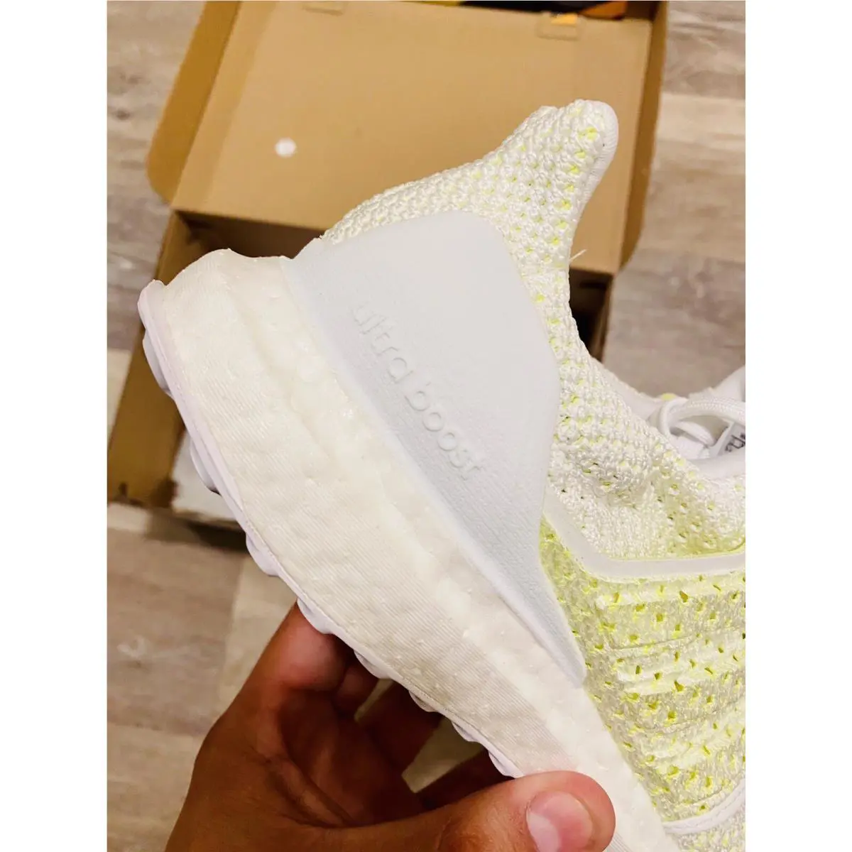 Adidas shoes - adidas UltraBoost Clima - UltraBoost Clima - B43506 - White/Shock Yellow (UPC: 191039010921) 8