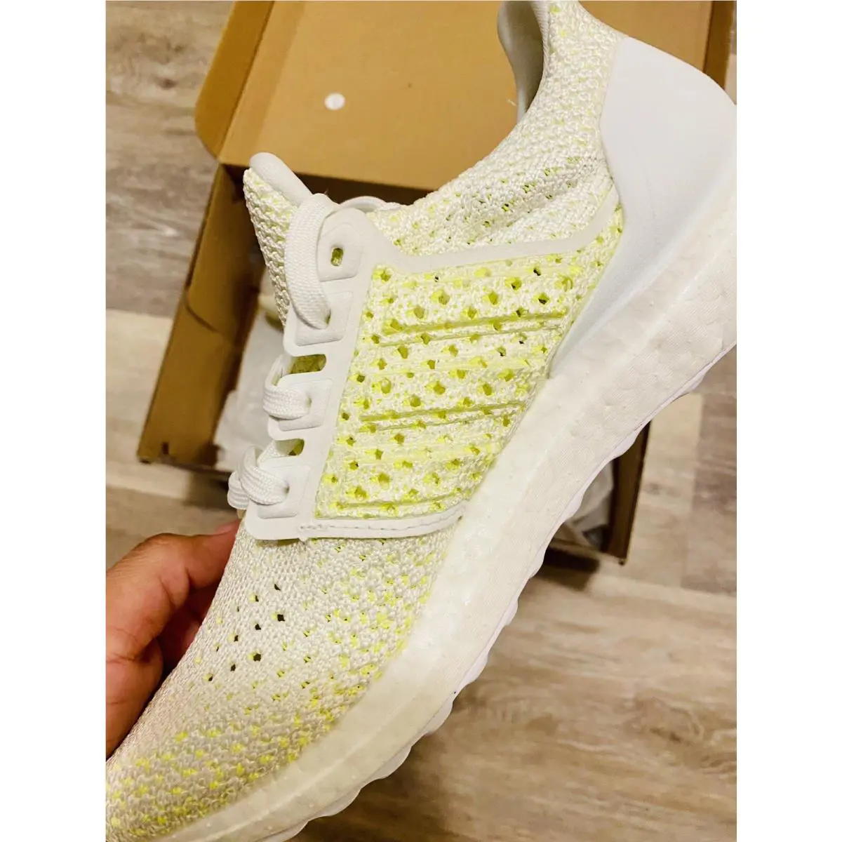 Adidas shoes - adidas UltraBoost Clima - UltraBoost Clima - B43506 - White/Shock Yellow (UPC: 191039010921) 2