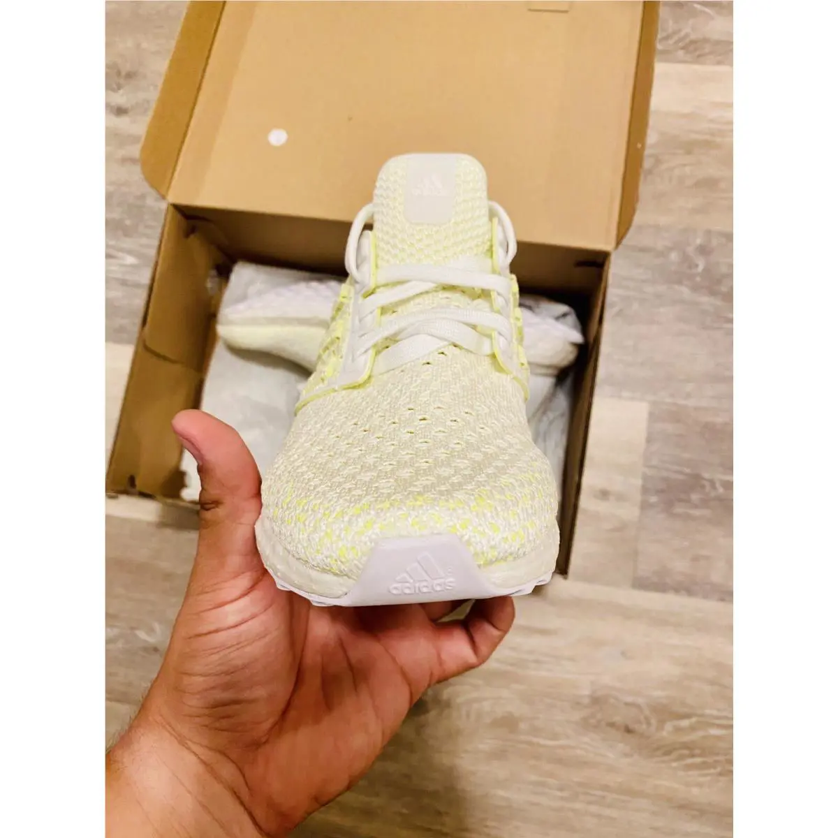 Adidas shoes - adidas UltraBoost Clima - UltraBoost Clima - B43506 - White/Shock Yellow (UPC: 191039010921) 4