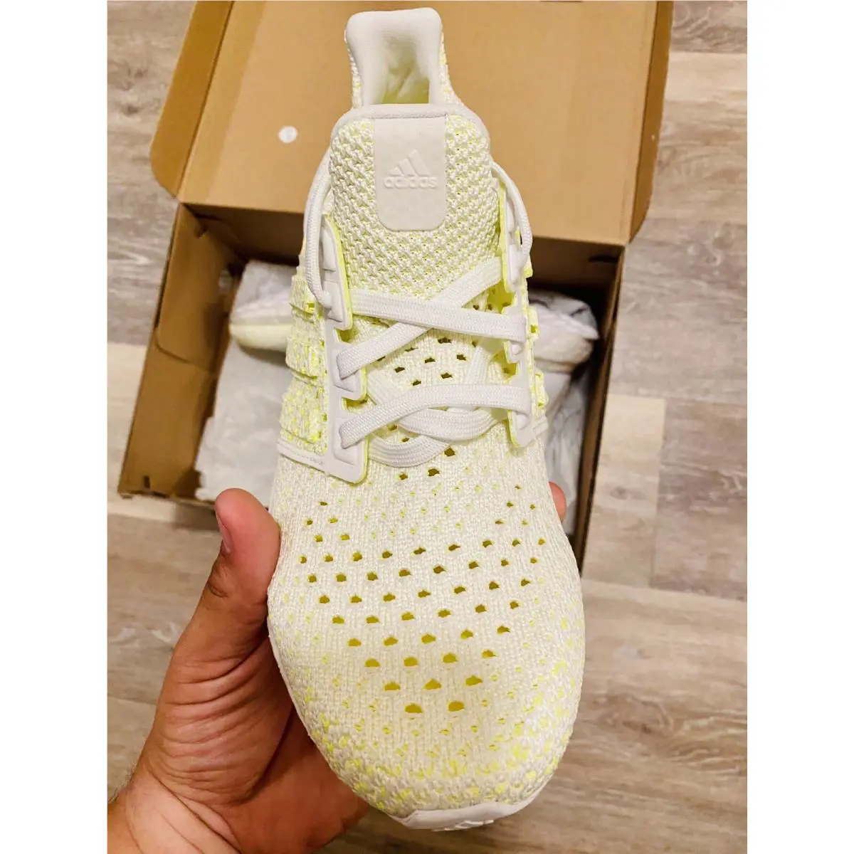 Adidas shoes - adidas UltraBoost Clima - UltraBoost Clima - B43506 - White/Shock Yellow (UPC: 191039010921) 6