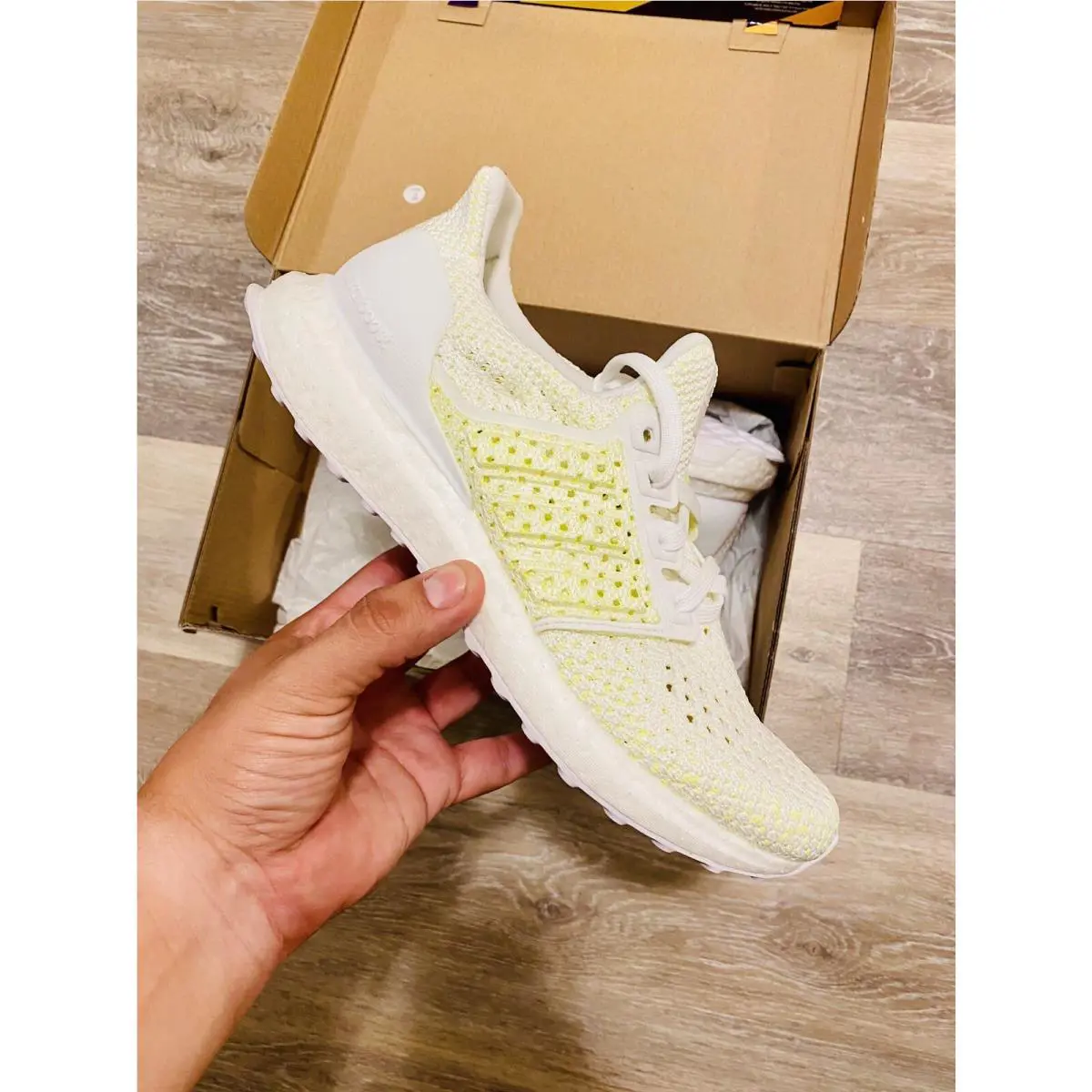 Adidas shoes - adidas UltraBoost Clima - UltraBoost Clima - B43506 - White/Shock Yellow (UPC: 191039010921) 7