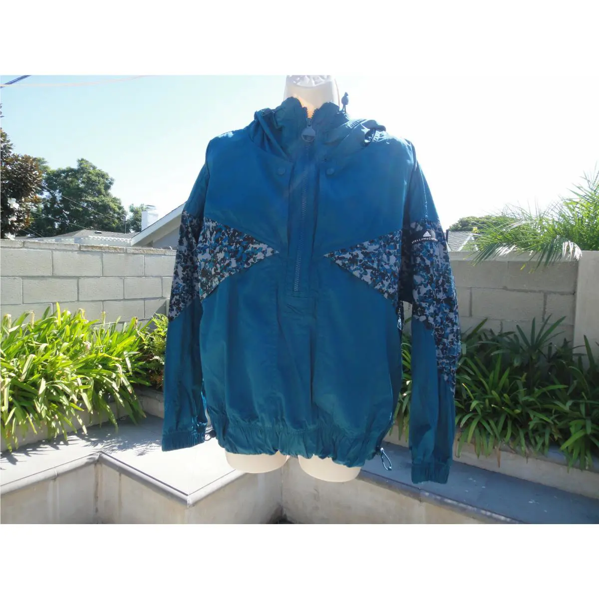 Adidas by Stella Mccartney Hooded Jacket Half Zip Pullover Wmn`s Size Small