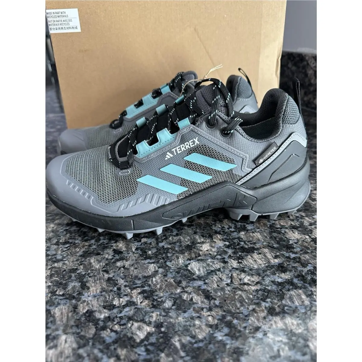 Women’s Terrex Swift Gtx R3 HP8716 Grey Hiking Trail Shoes Size 8 by Adidas