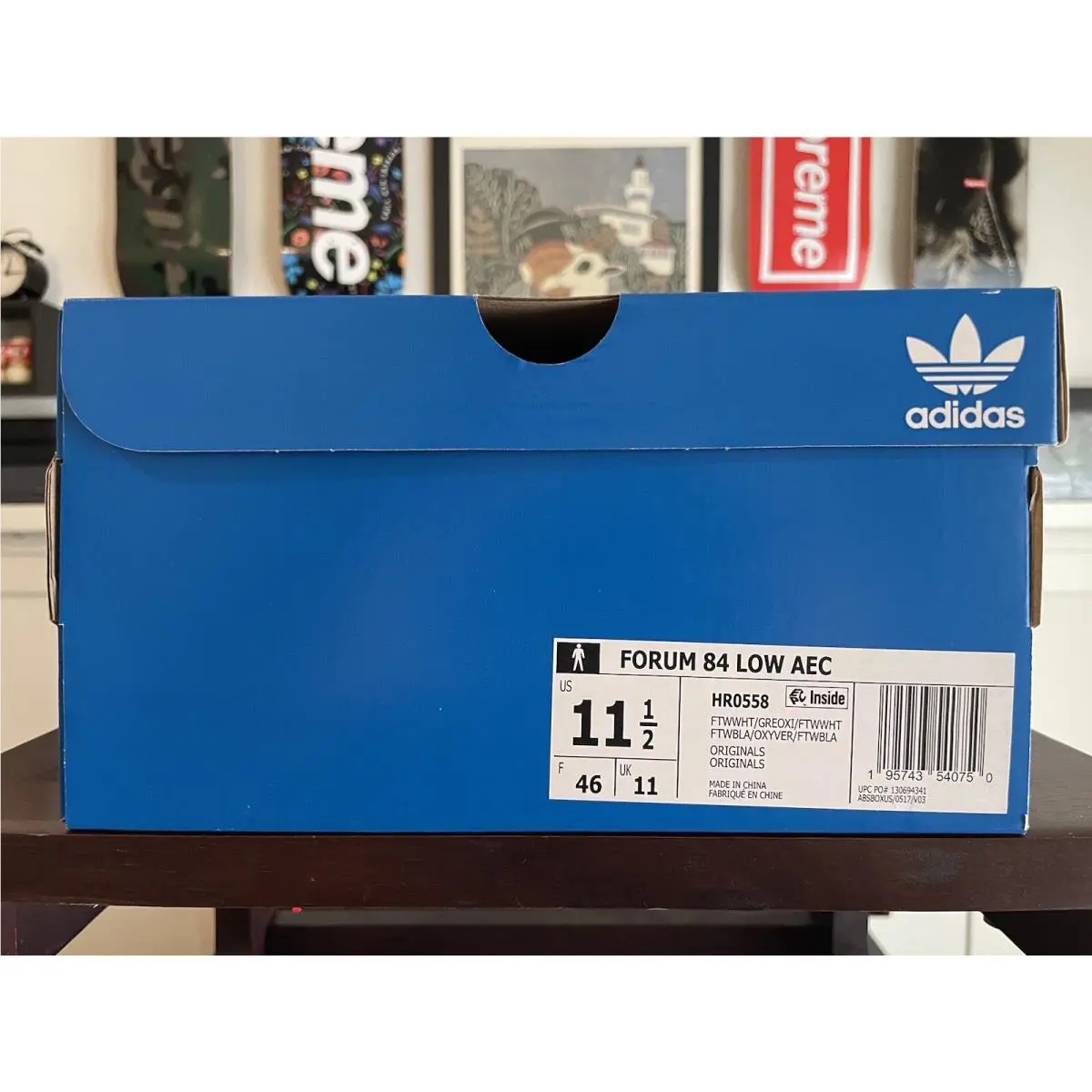 Adidas shoes - adidas Forum 84 - Forum - HR0558 - FTWWHT/GREOXI/FTWWHT (UPC: 195743540750) 12