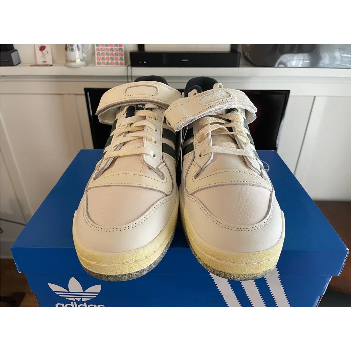 Adidas shoes - adidas Forum 84 - Forum - HR0558 - FTWWHT/GREOXI/FTWWHT (UPC: 195743540750) 1