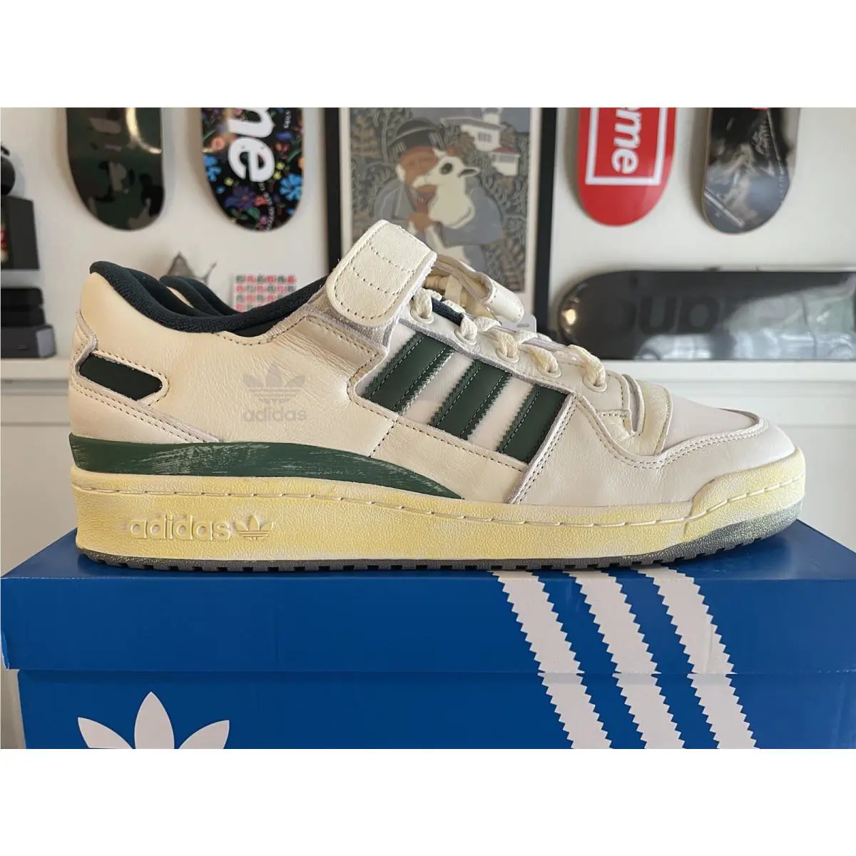 Adidas shoes - adidas Forum 84 - Forum - HR0558 - FTWWHT/GREOXI/FTWWHT (UPC: 195743540750) 2