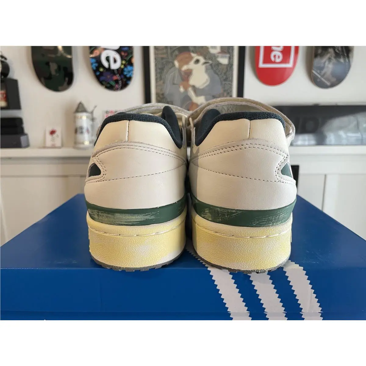Adidas shoes - adidas Forum 84 - Forum - HR0558 - FTWWHT/GREOXI/FTWWHT (UPC: 195743540750) 3