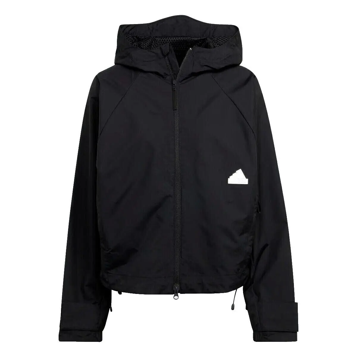 Adidas Escape Jacket Women`s Hooded Water Repellent Black Size L HG4370