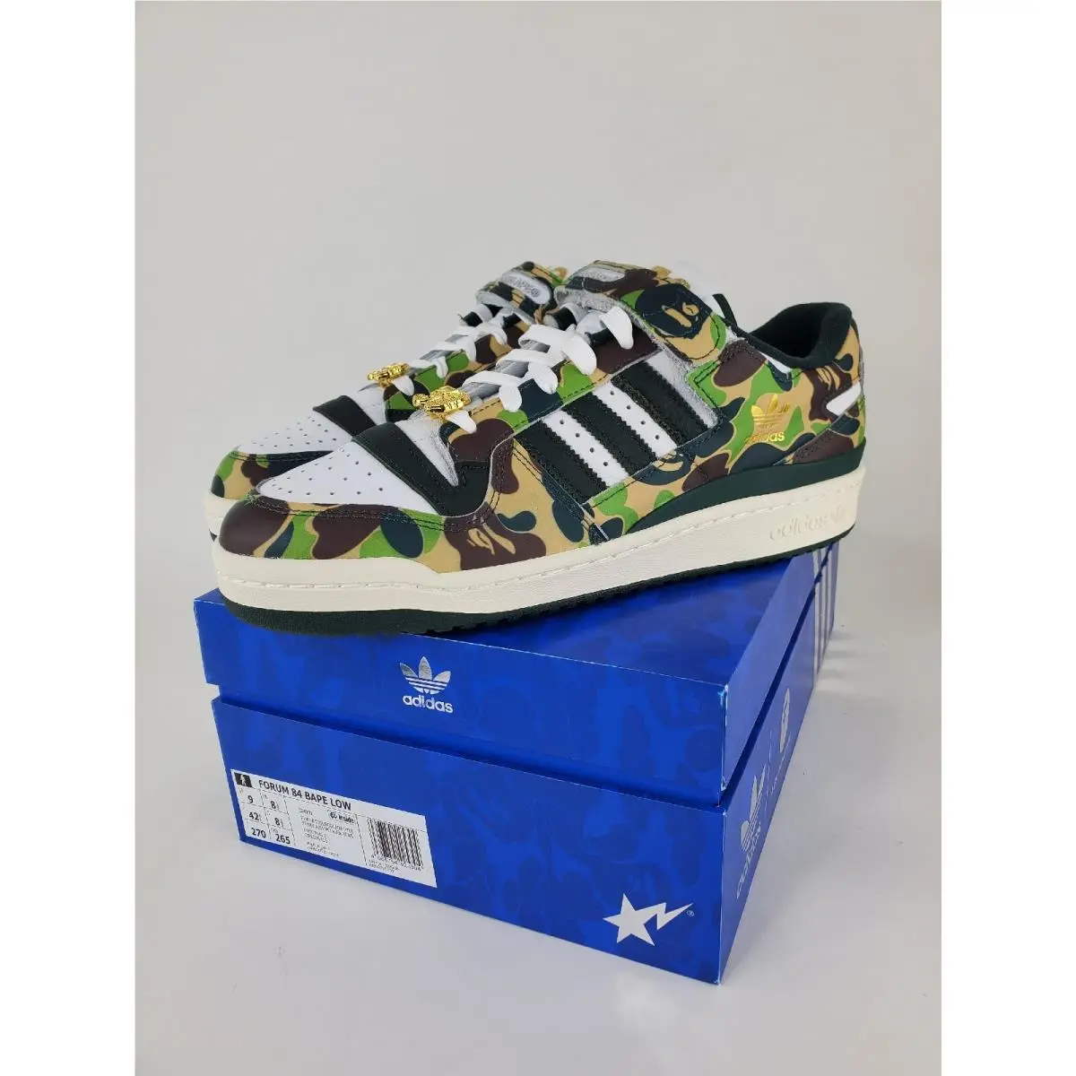 Adidas Forum 84 Low Bape 30th Anniversary Collection Men`s Size 8.5