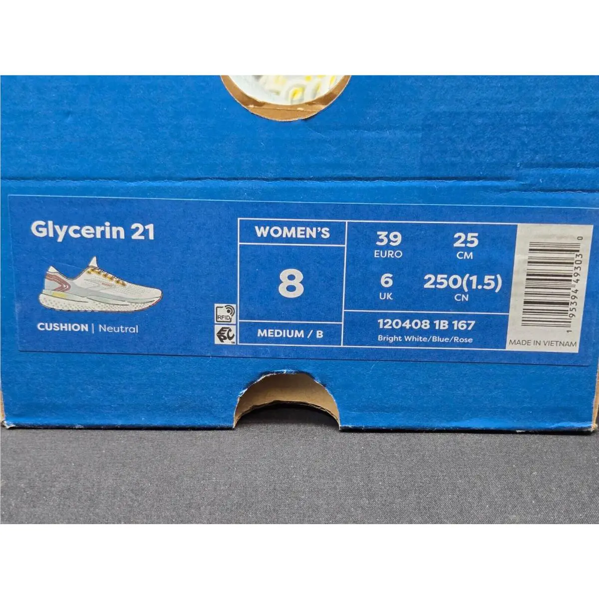 Brooks shoes - Brooks Glycerin 21 - Glycerin - 1204081B167 - White 8