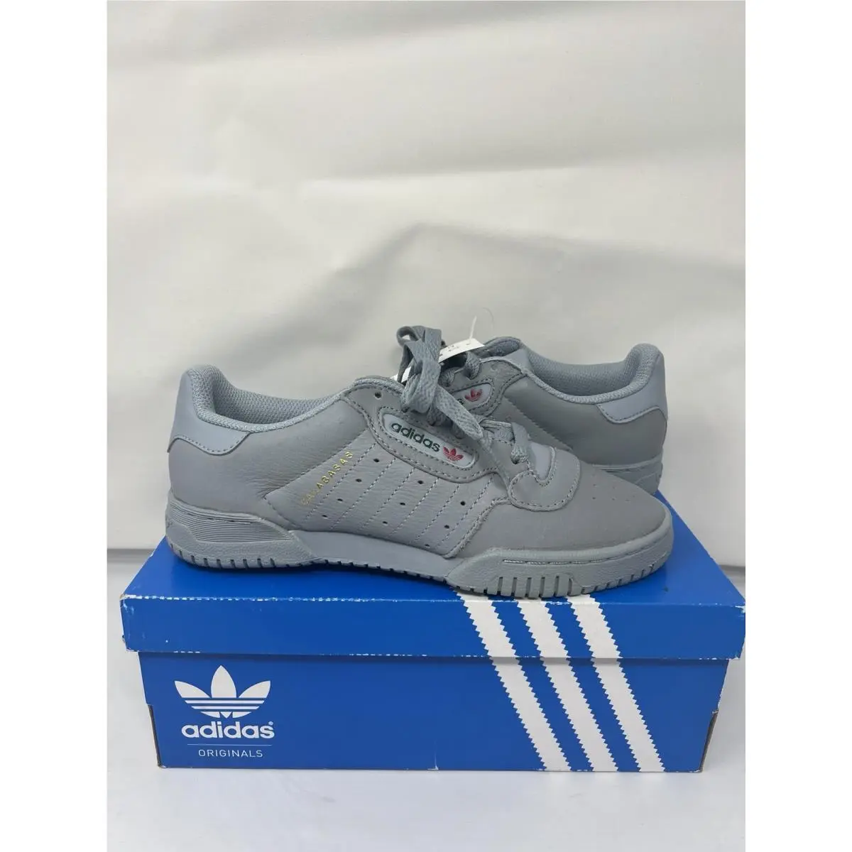 Yeezy Powerphase Calabasas Grey Size 5 CG6422 Athletic Sneaker Mens by Adidas