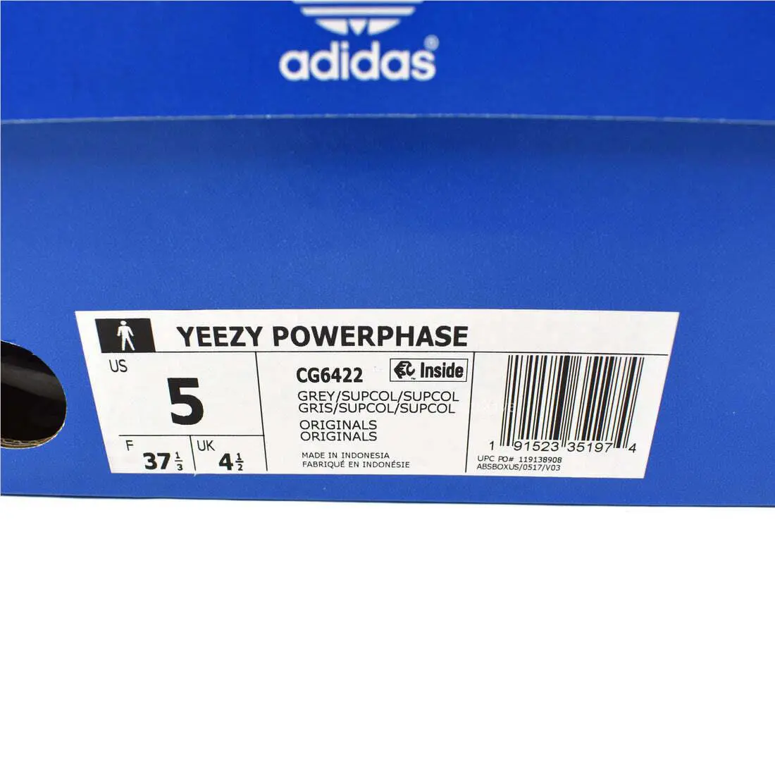 Adidas shoes - adidas Yeezy Powerphase - Yeezy Powerphase - CG6422 - Gray 15
