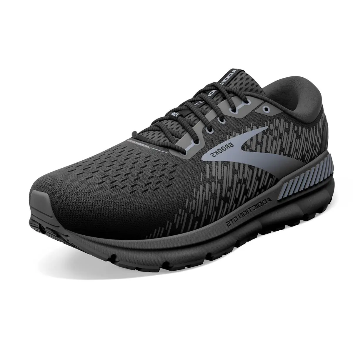 Brooks Men`s Addiction Gts 15 Supportive Running Shoe - Black/Black/Ebony