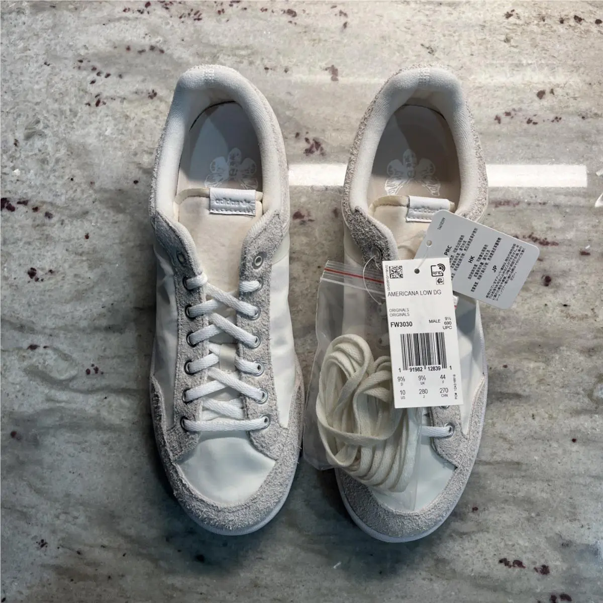 Adidas shoes - adidas Americana Low DG - Americana Low - FW3030 - White (UPC: 0191982128391) 1