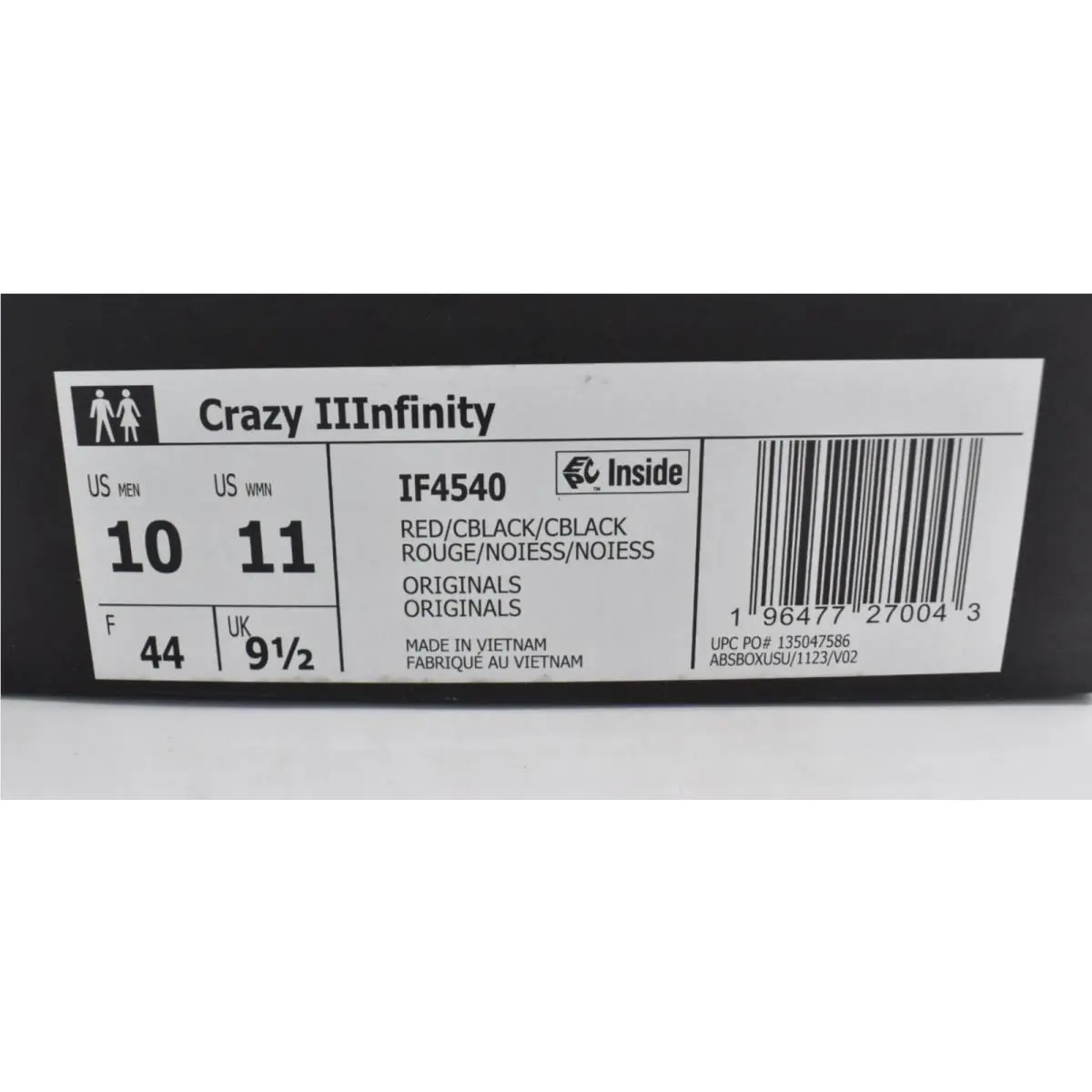Adidas shoes - adidas Crazy IIInfinity - Crazy IIInfinity - If4540 - Red (UPC: 196477270043) 11