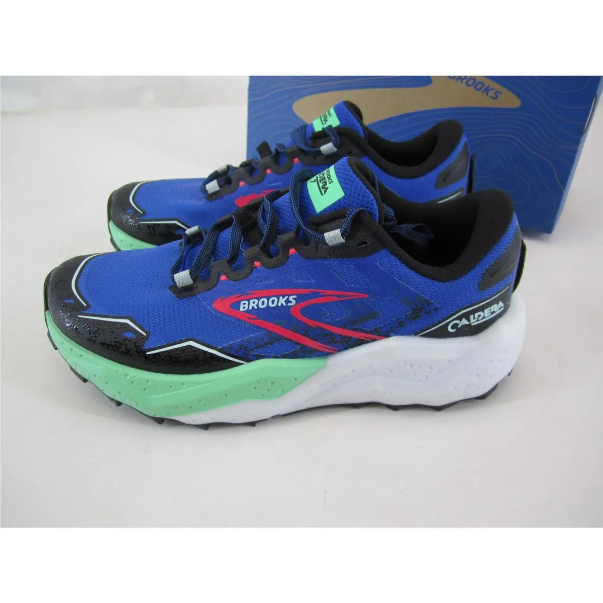 Brooks shoes - Brooks Caldera 7 - Caldera - various, Shoe: Victoria Blue/Black/Spring Bud 1