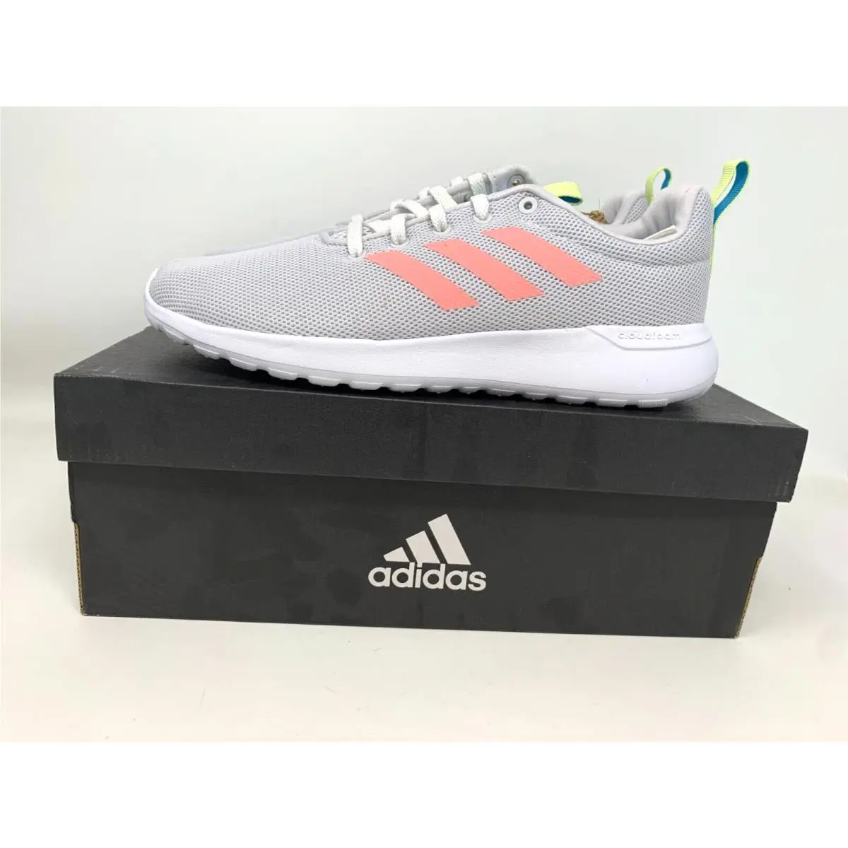 Adidas Lite Racer Cln Women 6 Running Shoe Gray Gym Training Sneaker EG3049