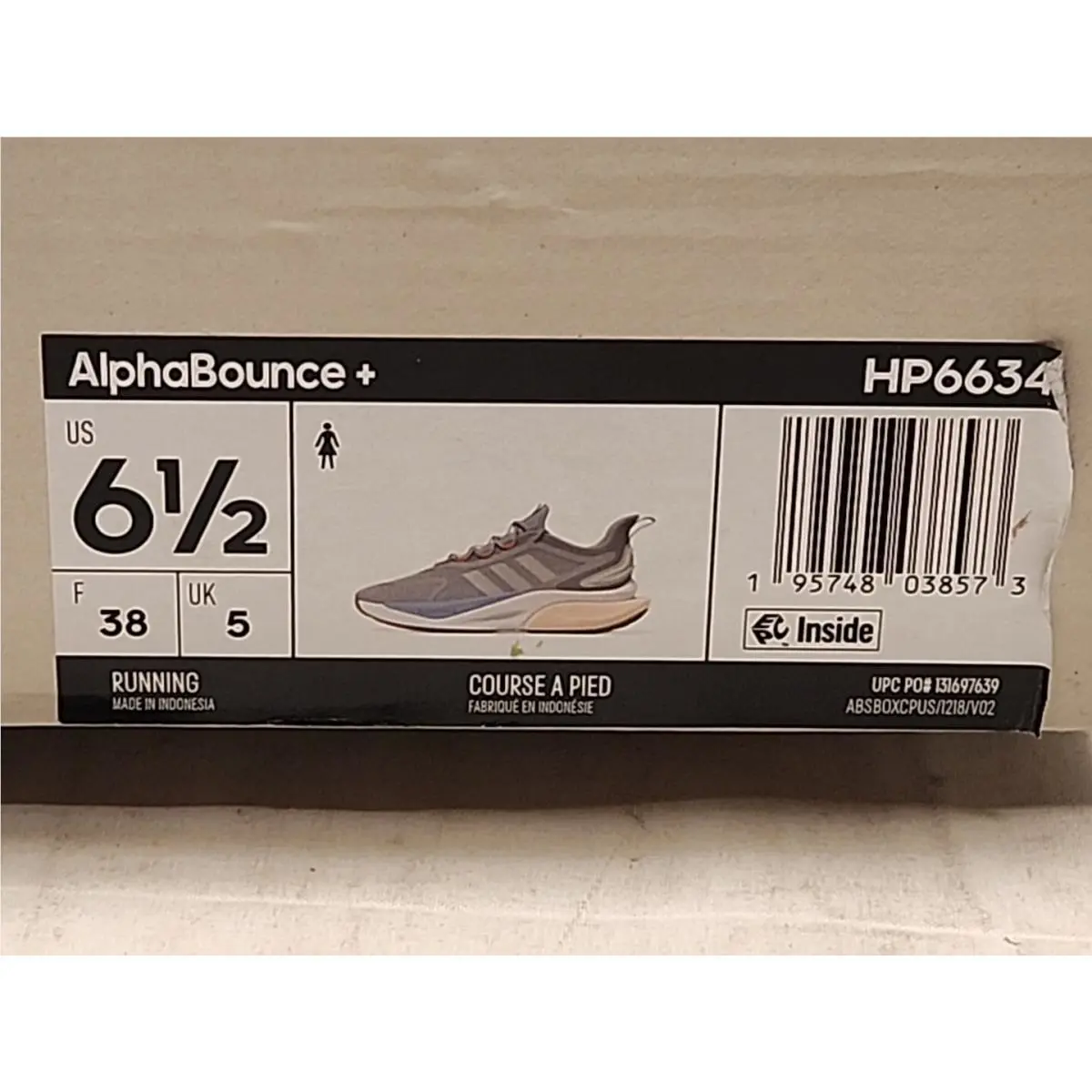 Adidas shoes - adidas Alphabounce - Alphabounce - HP6634 - Gray (UPC: 195748038573) 6