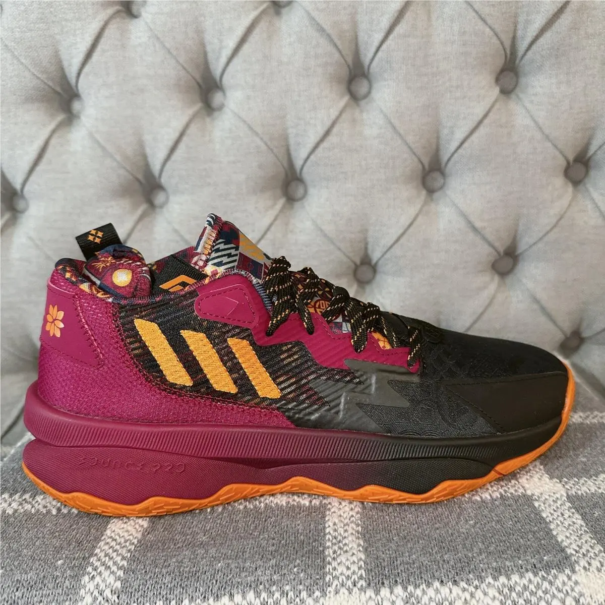 Adidas shoes - adidas Dame 8 - Dame - Gw1816 - Black / Maroon (UPC: 0195740223977) 4