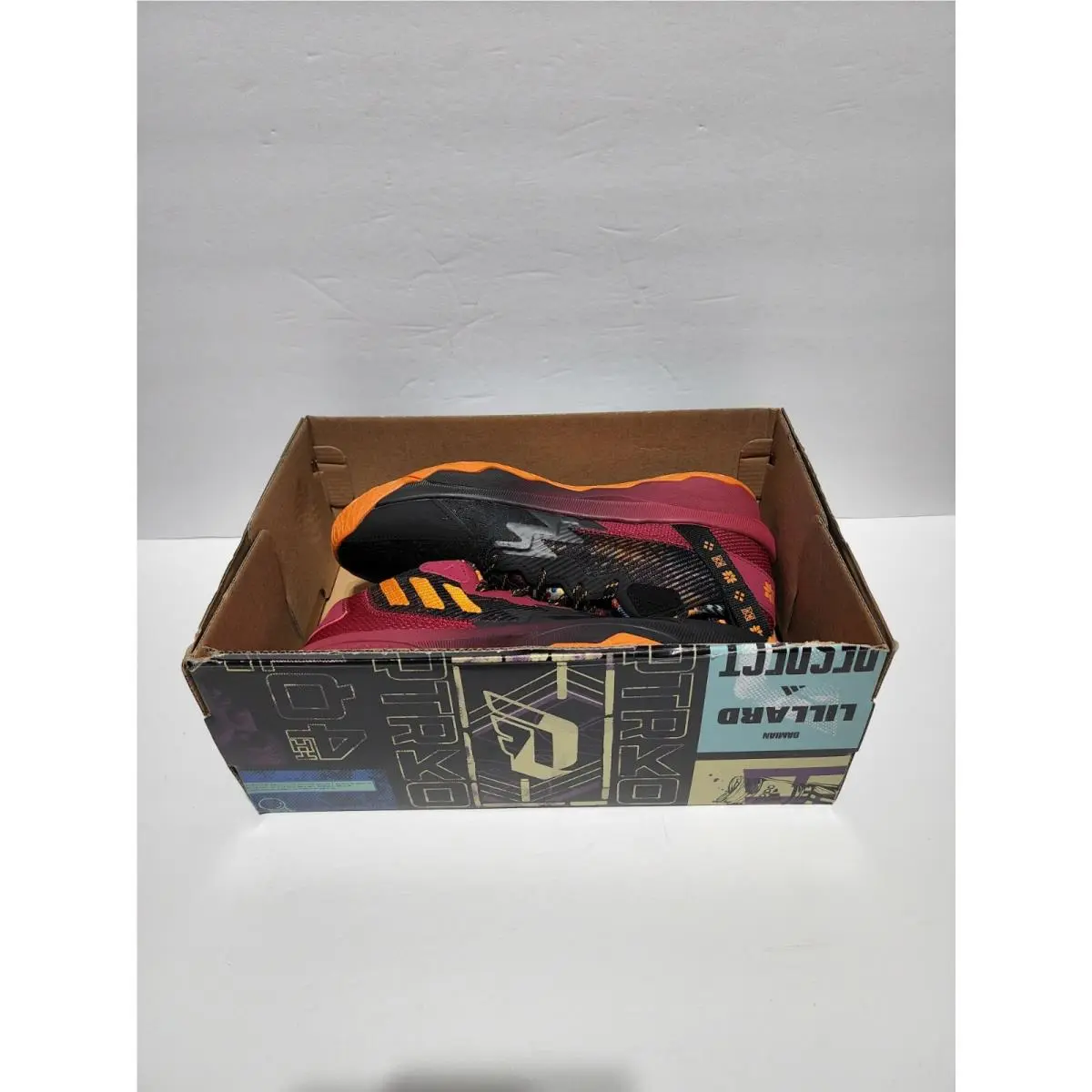 Adidas shoes - adidas Dame 8 - Dame - Gw1816 - Black / Maroon (UPC: 0195740223977) 10