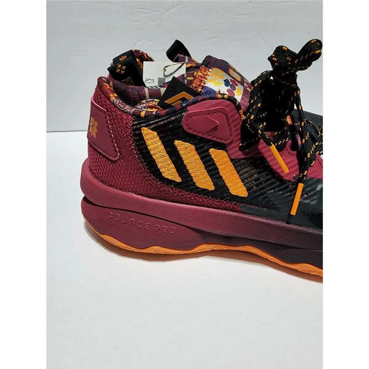Adidas shoes - adidas Dame 8 - Dame - Gw1816 - Black / Maroon (UPC: 0195740223977) 3