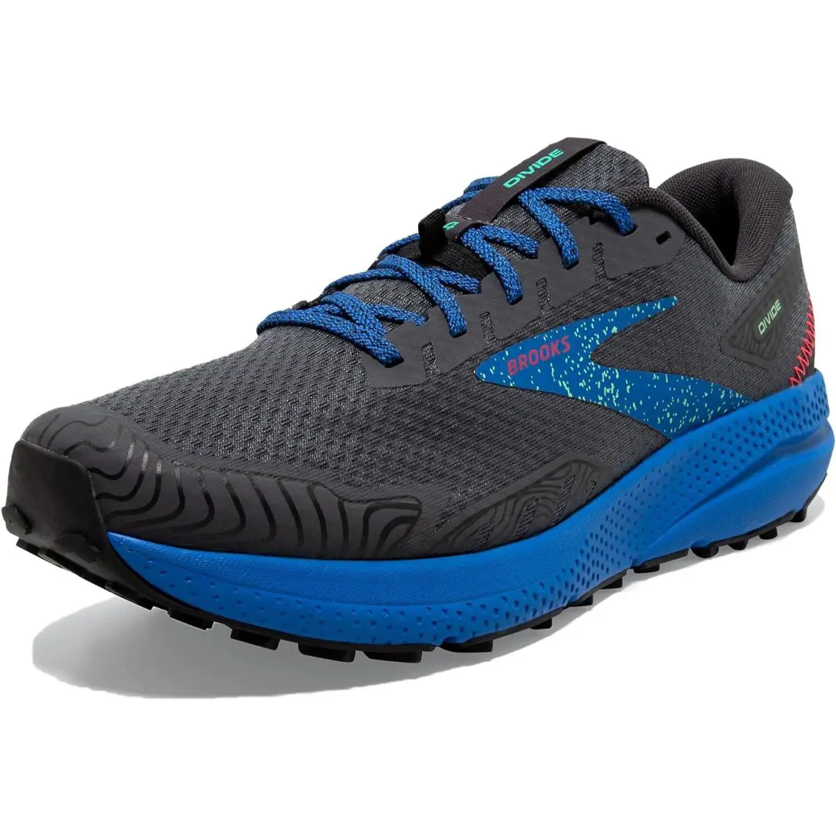 Brooks shoes - Brooks Divide 4 - Divide - 110405-1D-406 - Ebony Black Victoria Blue, Item: Ebony/Black/Victoria Blue 4