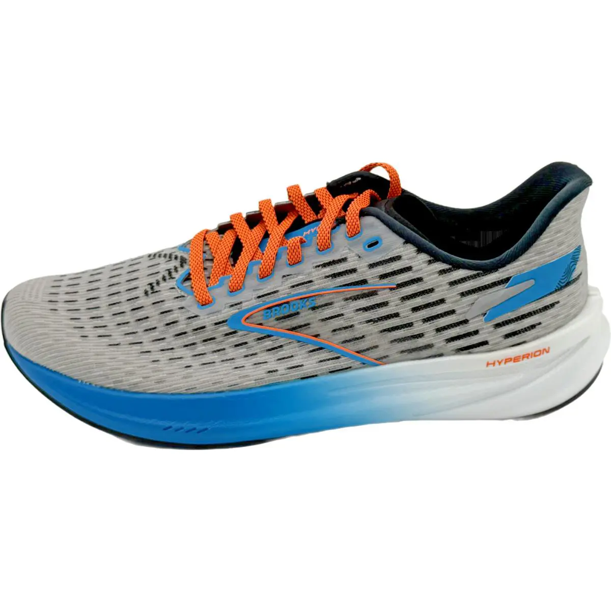 Brooks Hyperion Men`s D Grey/atomic Blue/scarlet - Grey/Atomic Blue/Scarlet