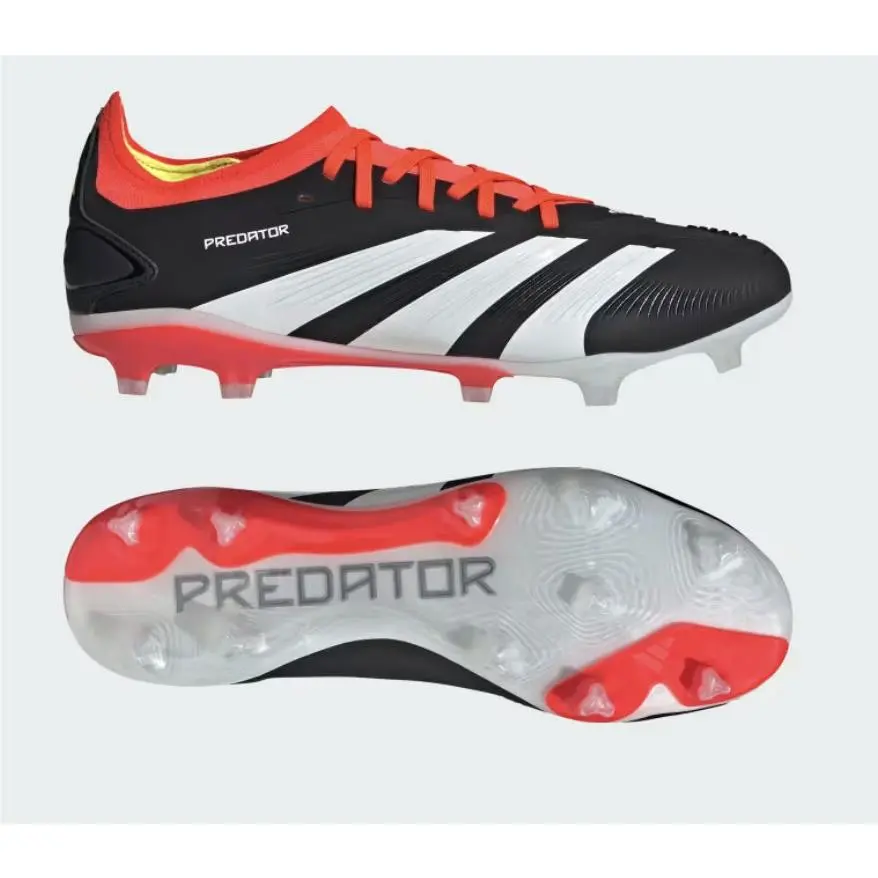 Adidas Predator Pro FG Boots US M11.5 W12.5 Black/white/red IG7777 Football Lace