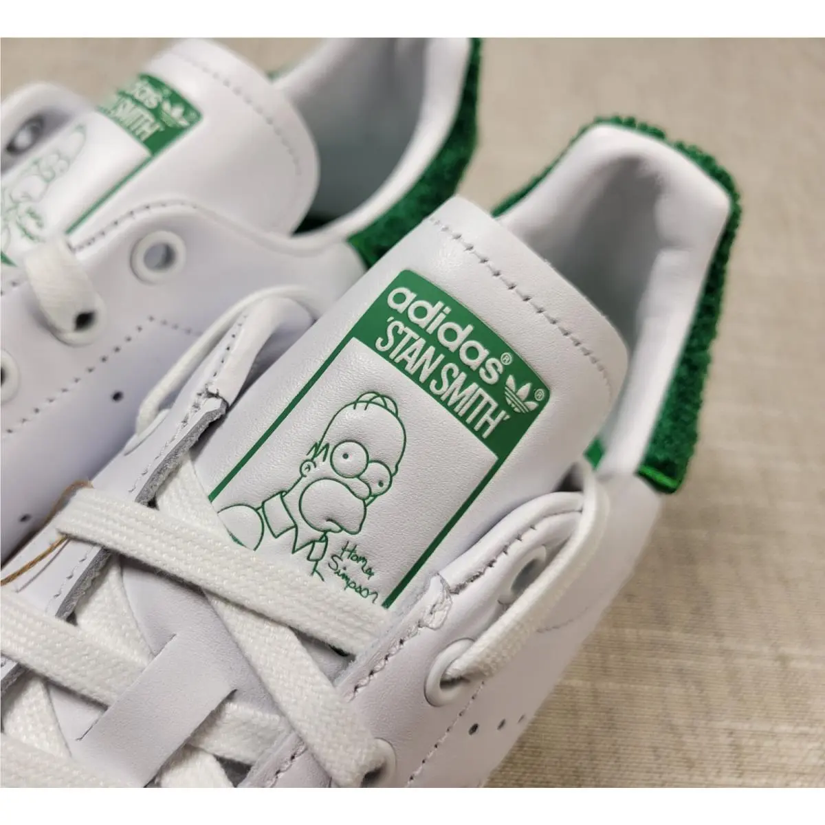 Adidas shoes - Adidas Homer Simpson x Stan Smith - IE7564 - White Green Gold 4