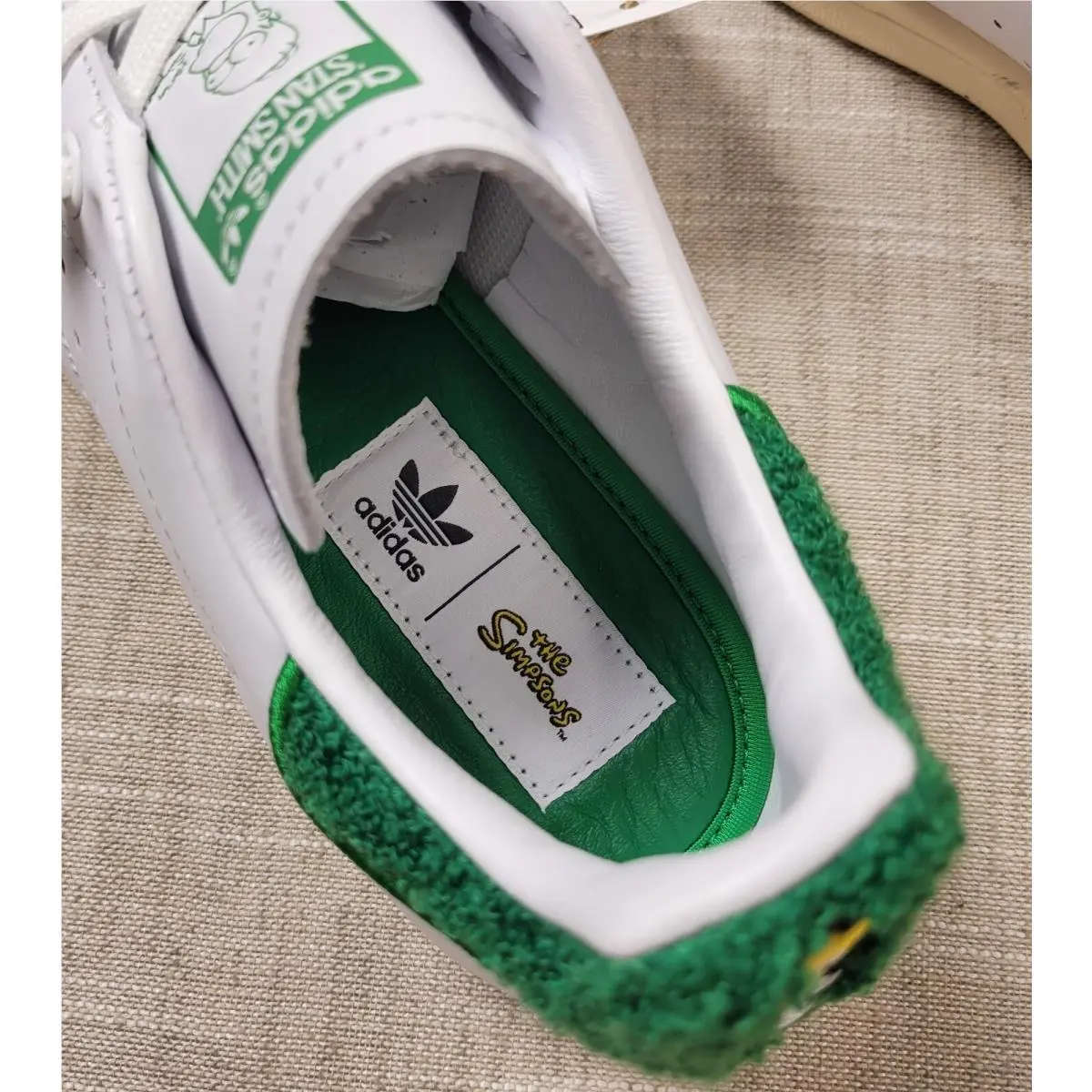 Adidas shoes - Adidas Homer Simpson x Stan Smith - IE7564 - White Green Gold 8