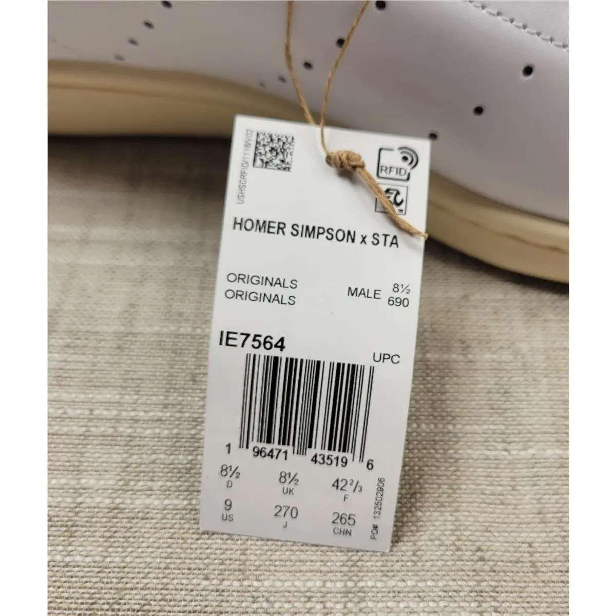 Adidas shoes - Adidas Homer Simpson x Stan Smith - IE7564 - White Green Gold 11