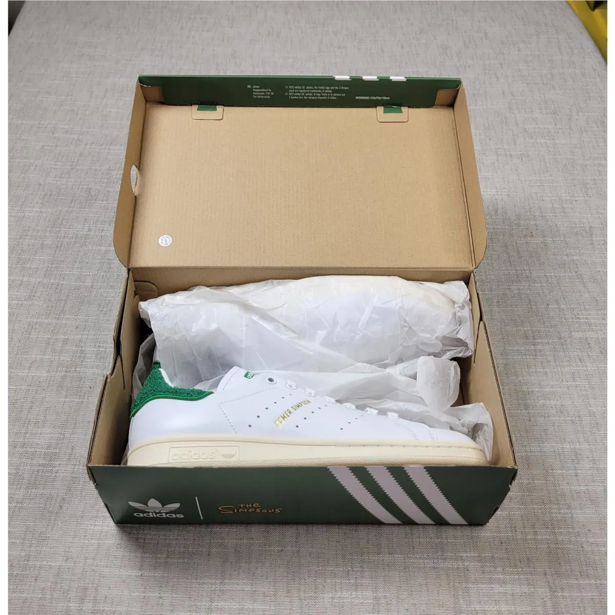 Adidas shoes - Adidas Homer Simpson x Stan Smith - IE7564 - White Green Gold 0