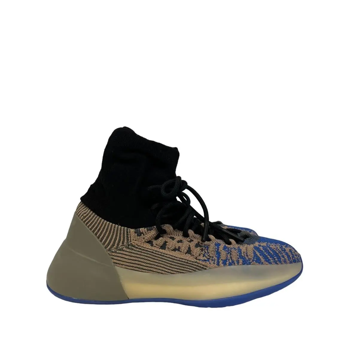 Adidas x Yeezy Bsktbl Knit Blue Slate Azure High Top Lace Up Sneakers US 6.5