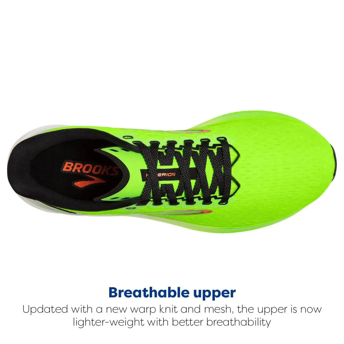 Brooks shoes - Brooks Hyperion - Hyperion - 1104071D308 - Green Gecko/Red Orange/White (UPC: 195394317497) 5