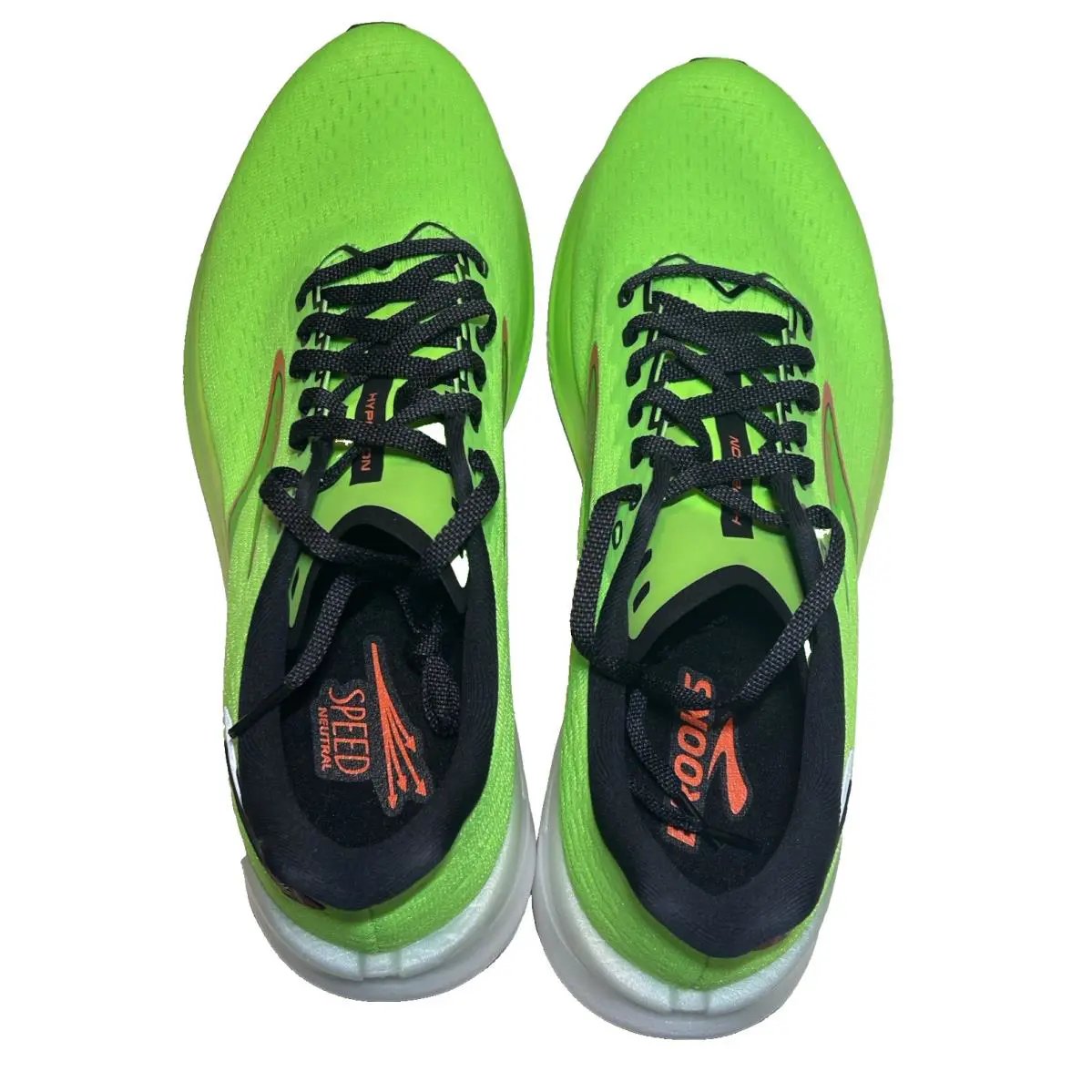 Brooks shoes - Brooks Hyperion - Hyperion - 1104071D308 - Green Gecko/Red Orange/White (UPC: 195394317497) 7