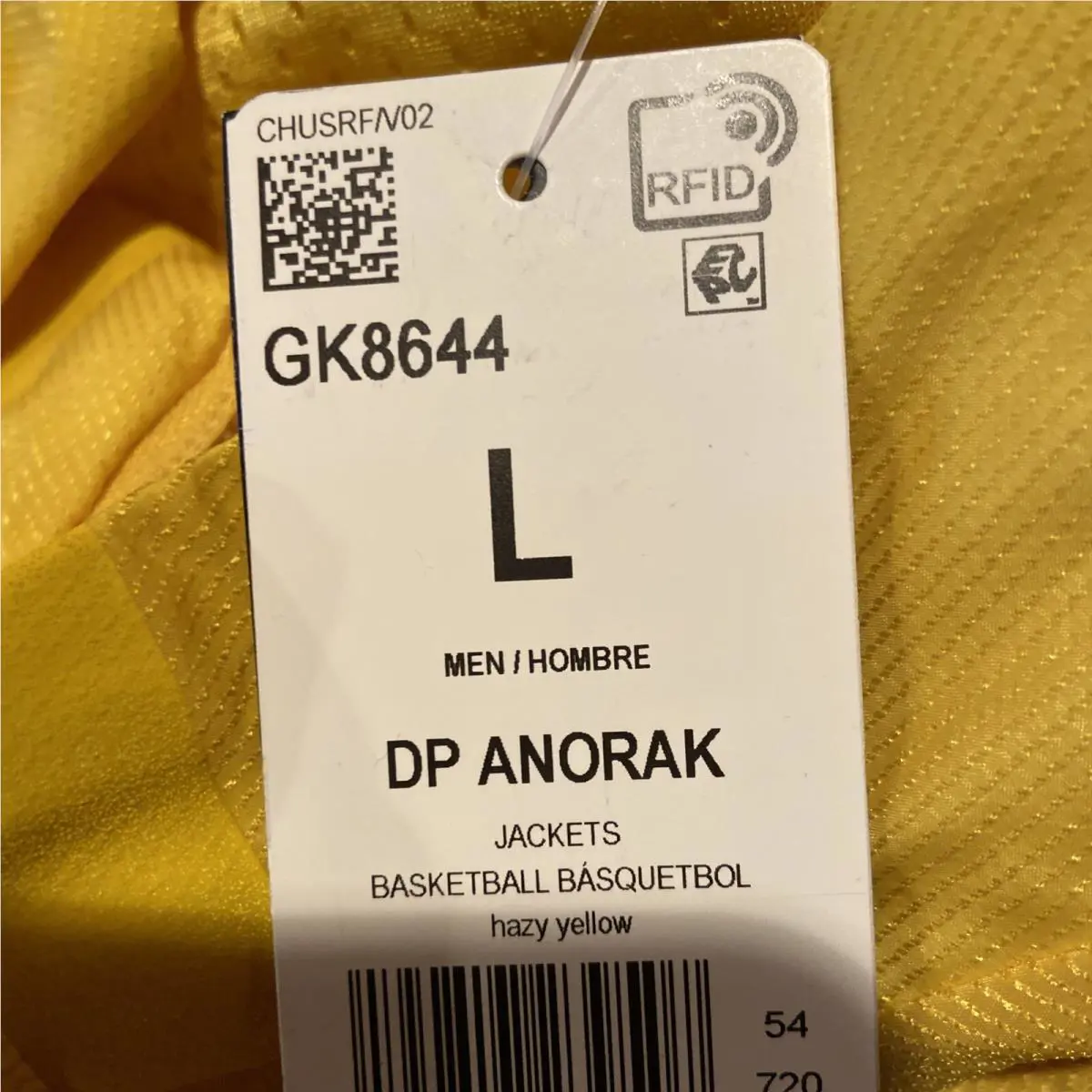 Adidas clothing - Adidas Daniel Patrick Mens Anorak Pullover - Yellow (UPC: 194817239538) 8