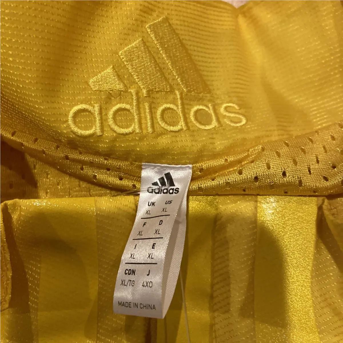 Adidas clothing - Adidas Daniel Patrick Mens Anorak Pullover - Yellow (UPC: 194817239538) 2